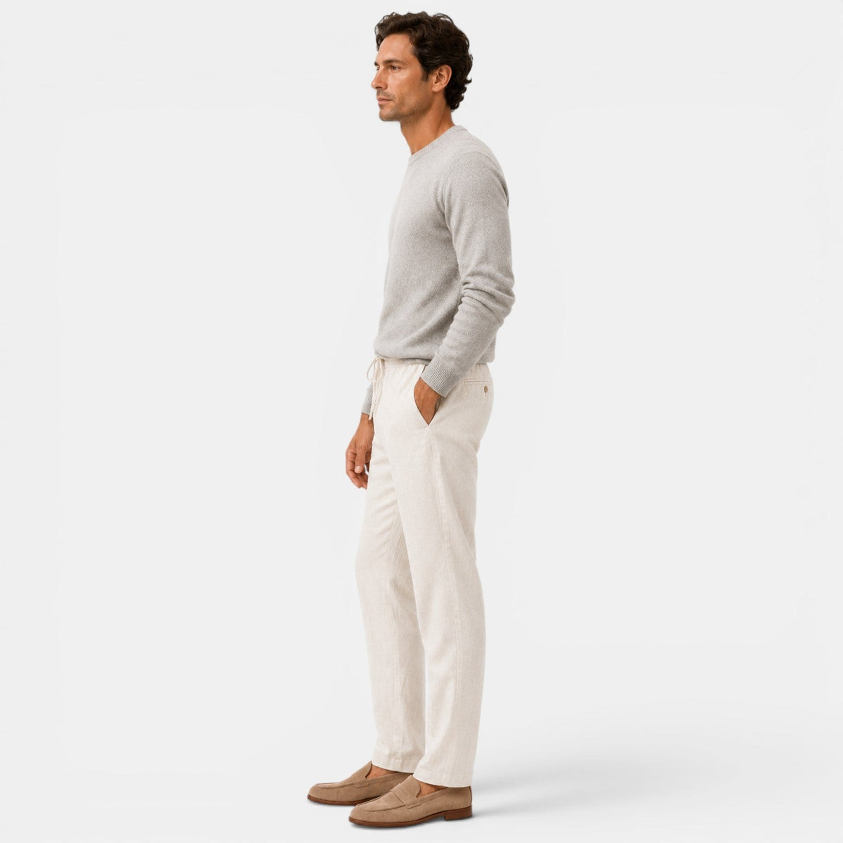 Men's drawstring trousers – The Felix by Huna – product view 13