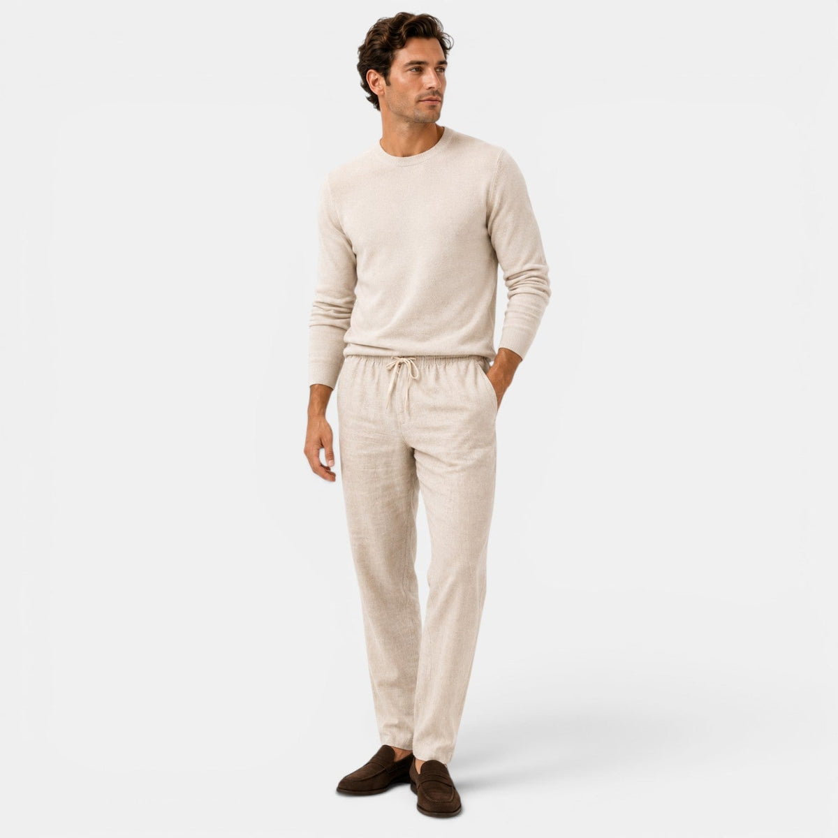 Men's drawstring trousers – The Felix by Huna – product view 1