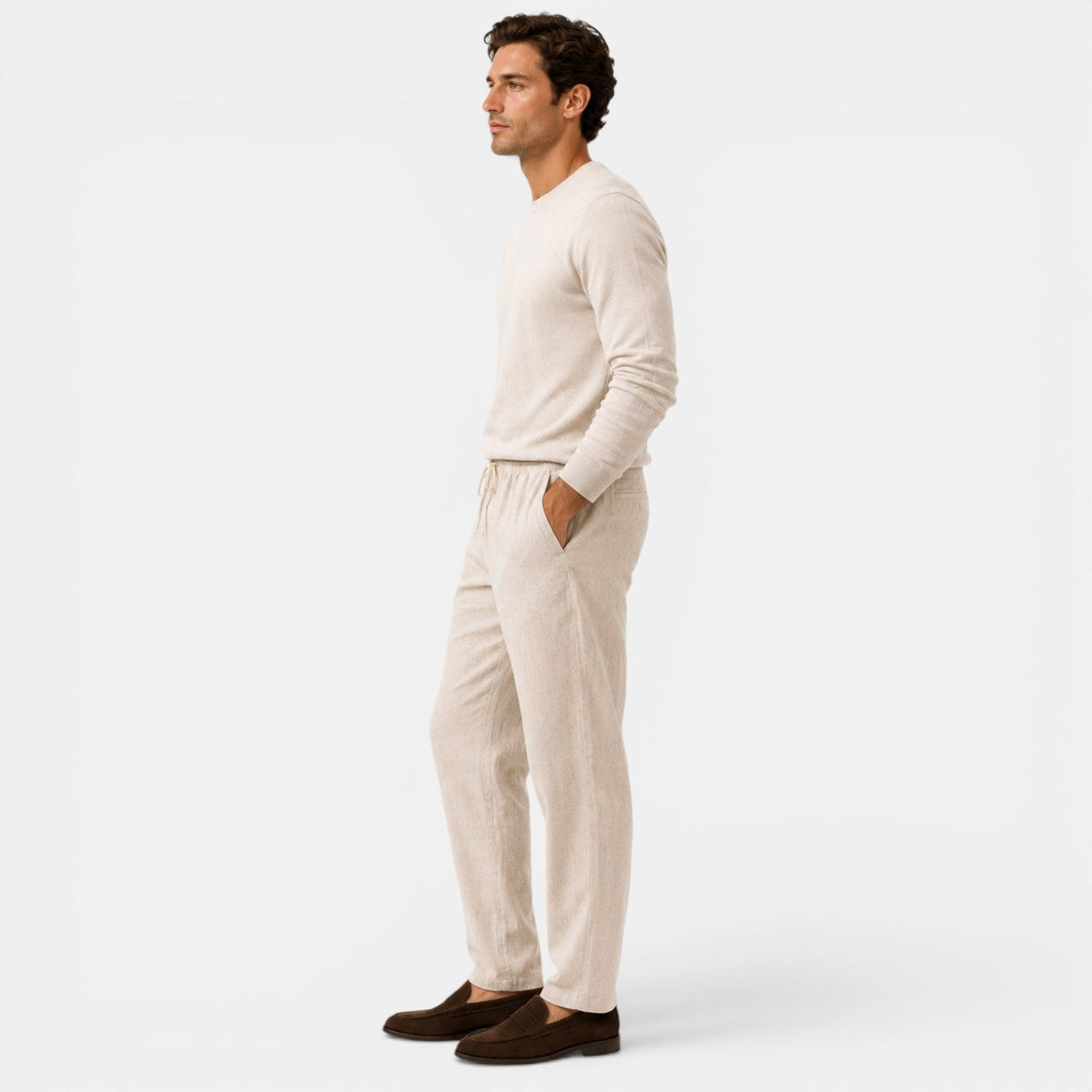 Men's drawstring trousers – The Felix by Huna – product view 2