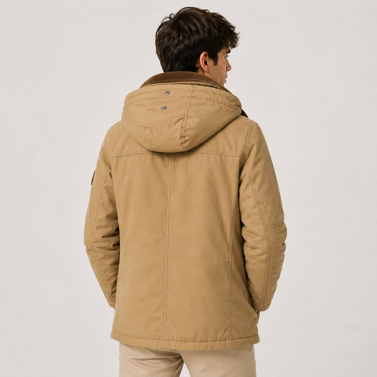Men's water-resistant parka – The Orson by Huna – product view 4