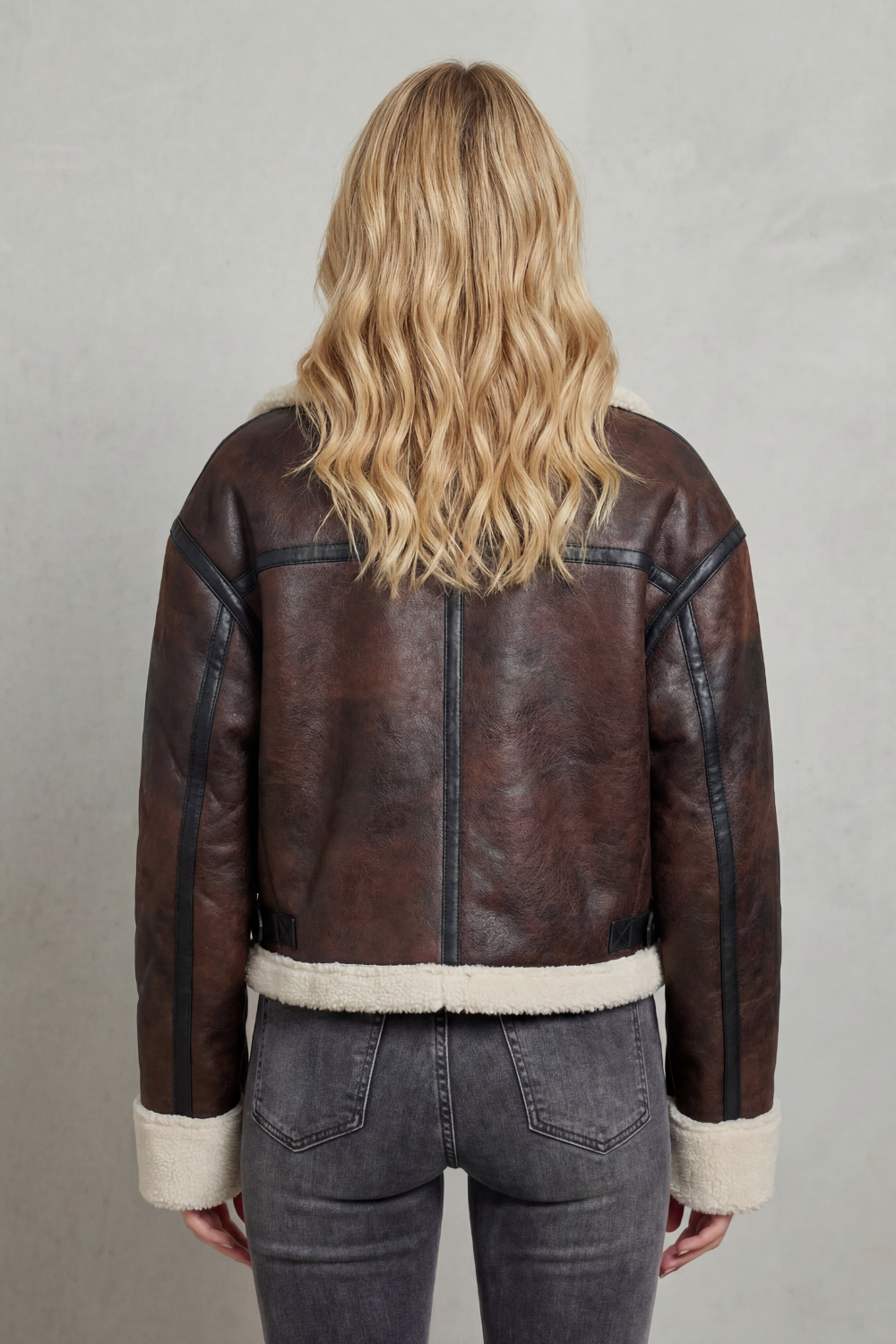 Women's Cropped Aviator Jacket – The Gwendoline, view 4