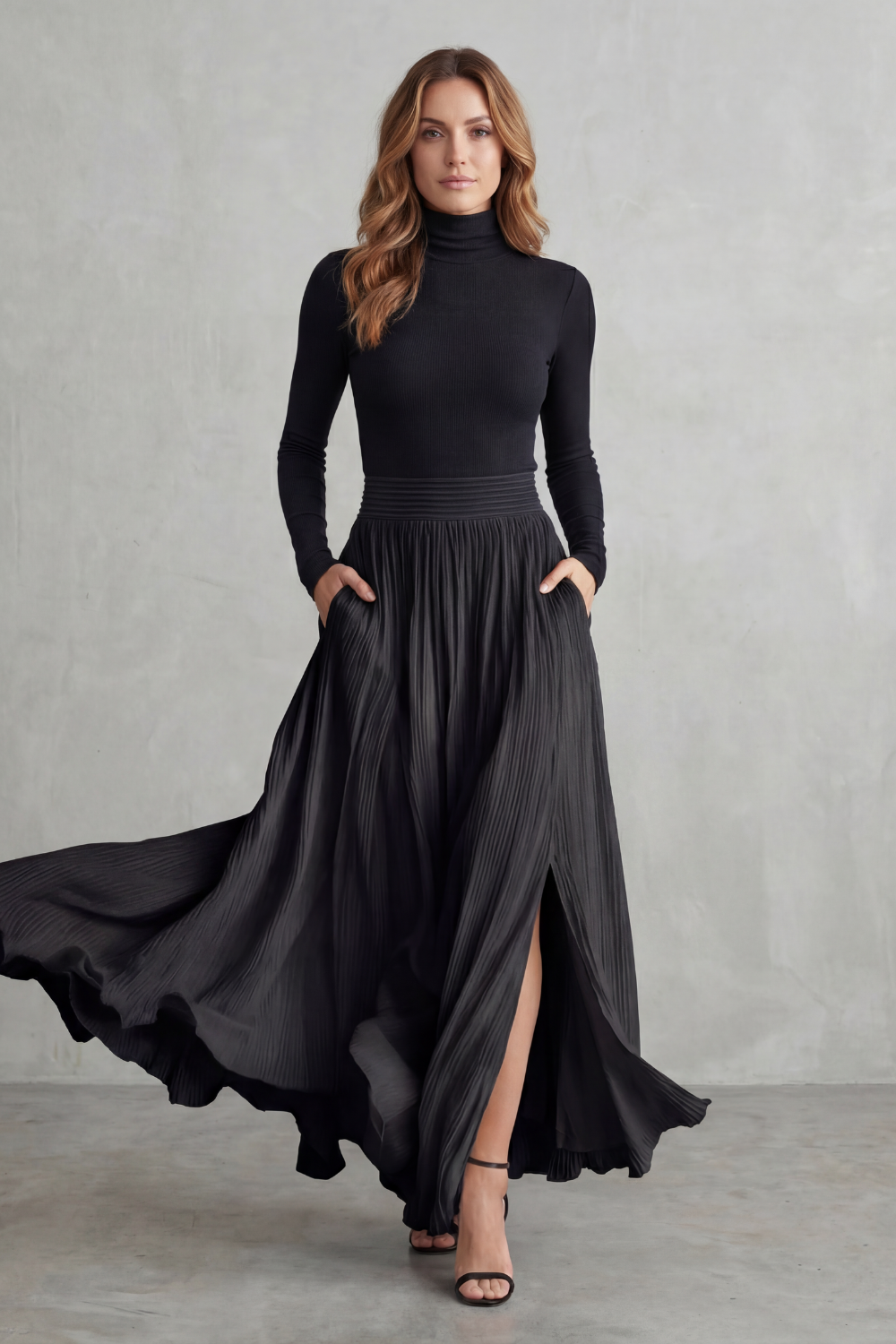 Women's turtleneck co-ord – The Zoravelle by Huna – view 3