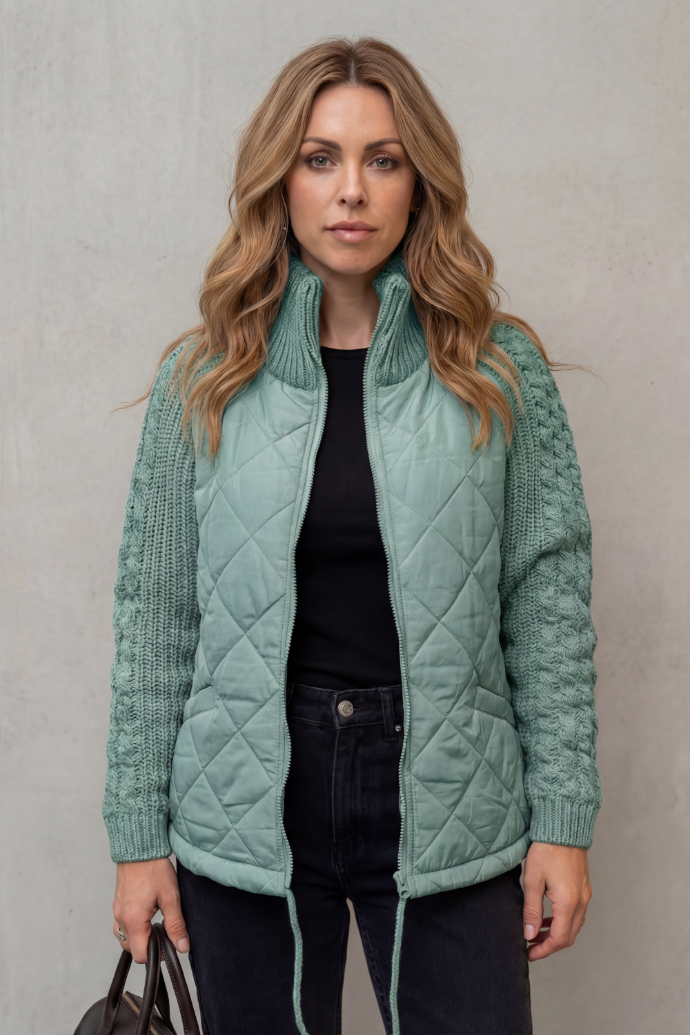 Women's Quilted Puffer Jacket – The Cressida-Rose, view 11