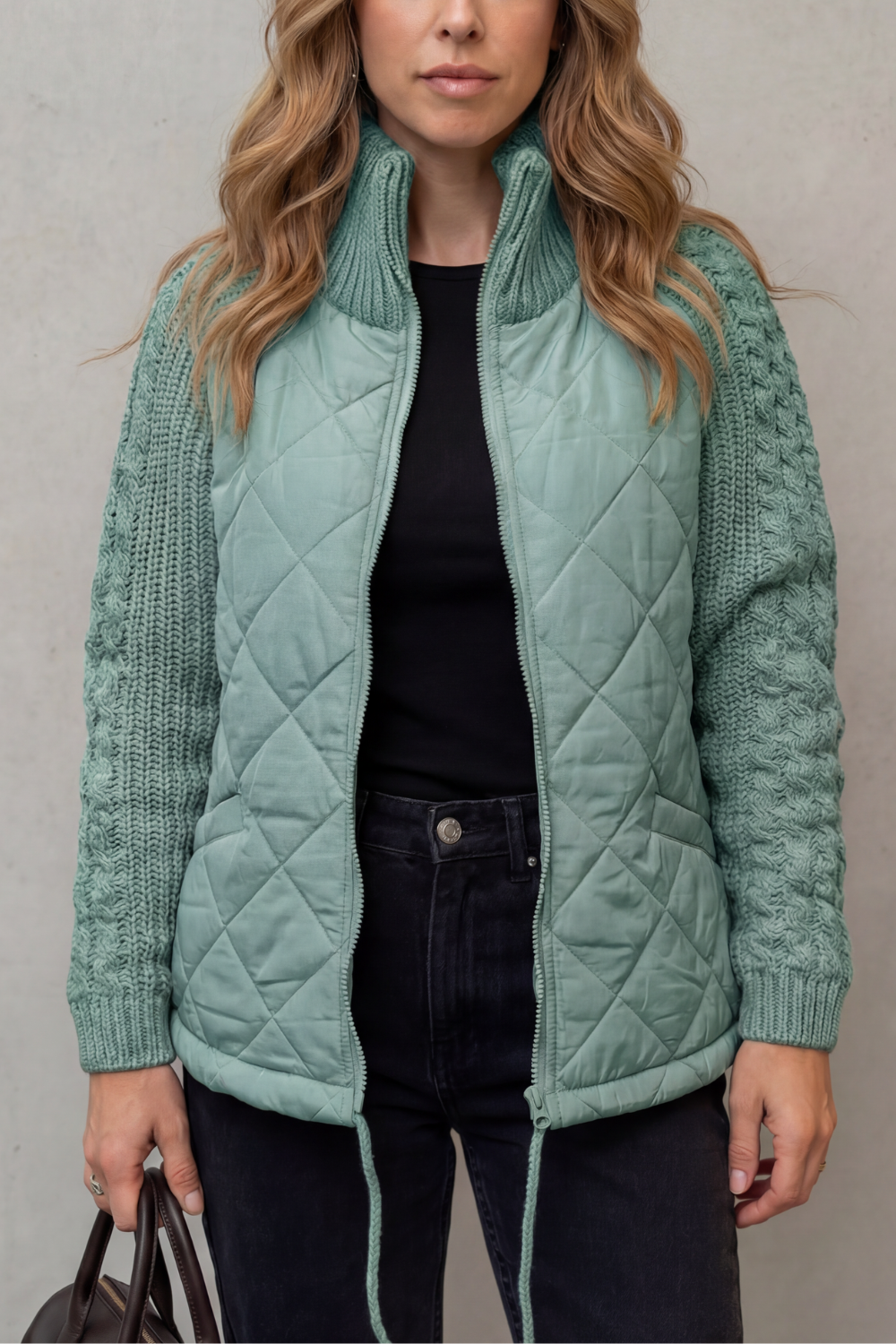 Women's Quilted Puffer Jacket – The Cressida-Rose, view 7
