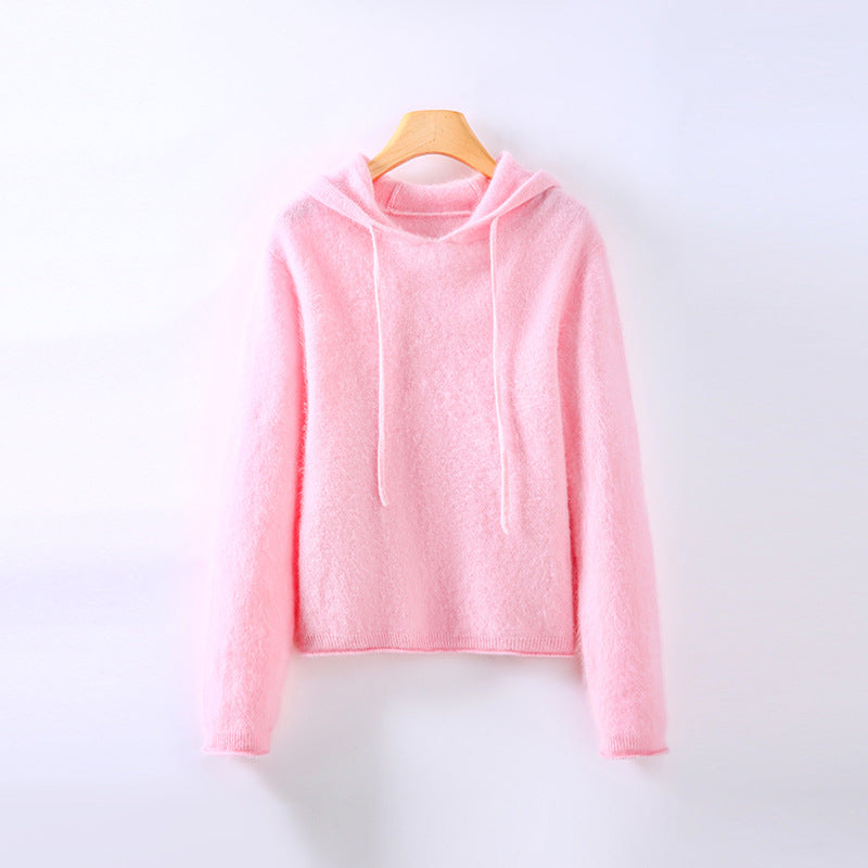 Women's Cashmere Hoodie – lightweight luxury knit – product view 3