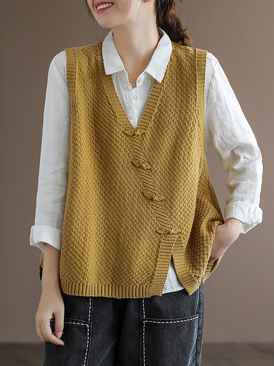 Women's Plus Size Button Knit Cardigan – cotton v-neck high-low hem, view 7 | The Ilaria | Huna
