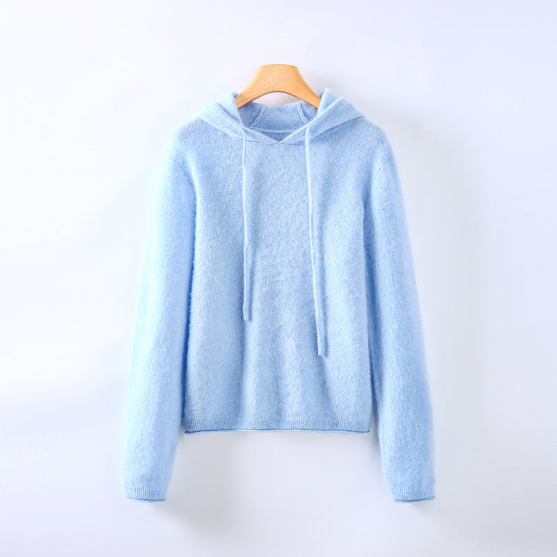 Women's Cashmere Hoodie – lightweight luxury knit – product view 1