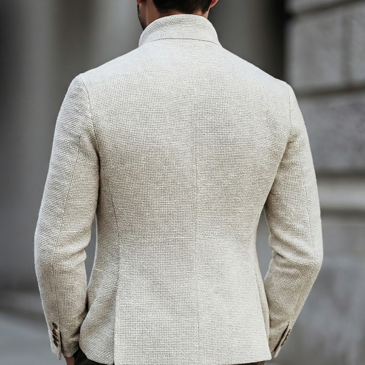Men's single-breasted cardigan – The Harold by Huna – view 4