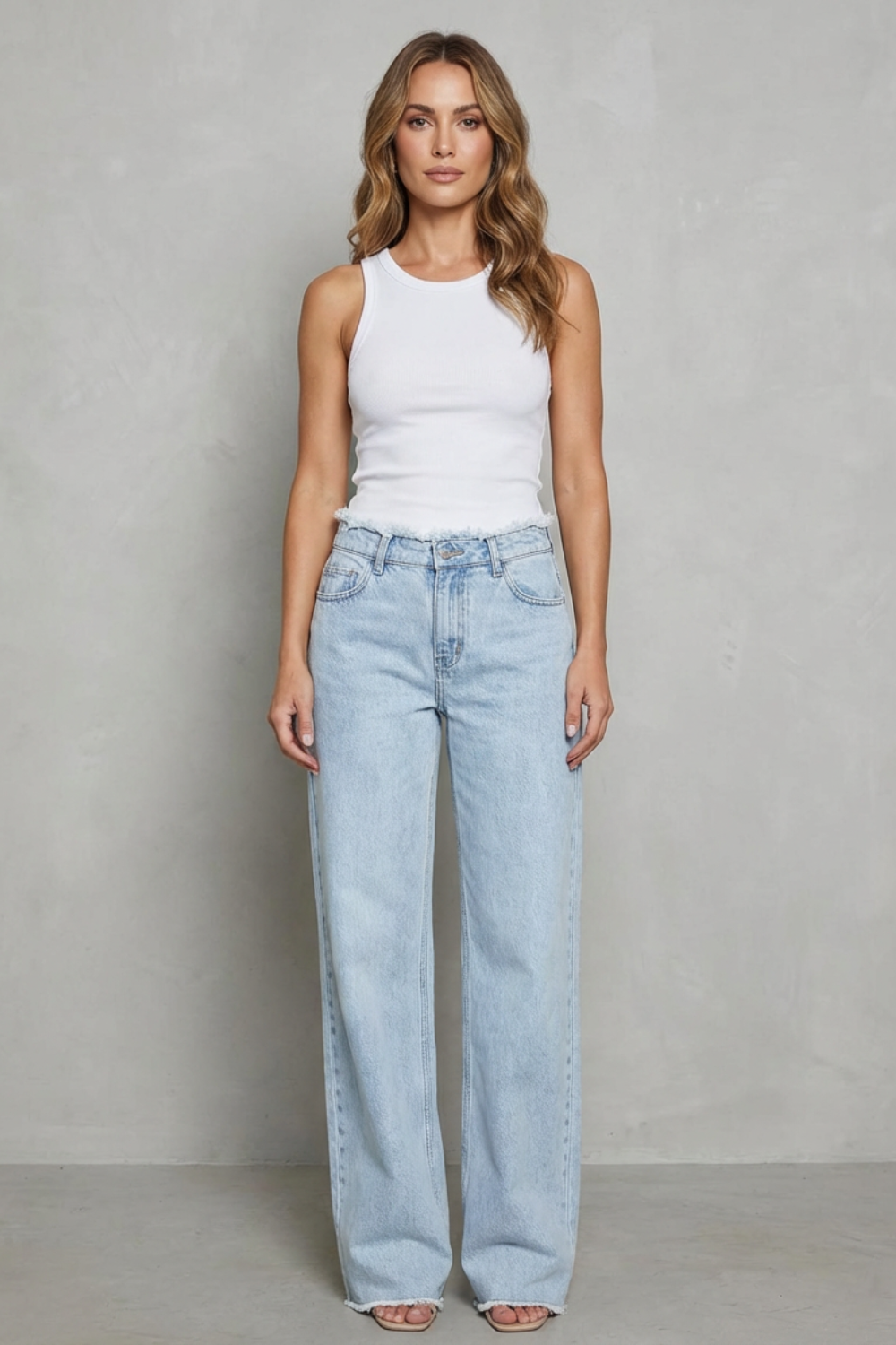 Women's wide leg jeans – The Talisande by Huna – view 2