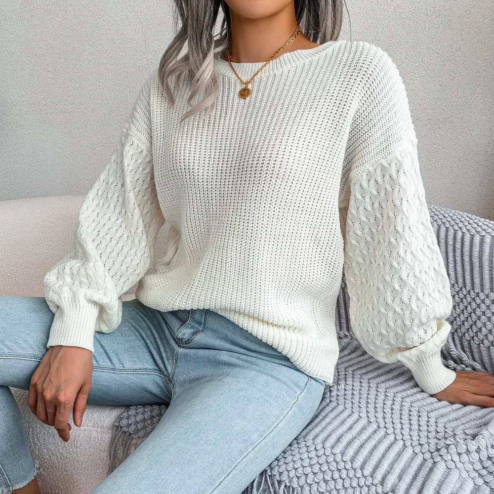 Women's Relaxed Knit Jumper UK – everyday loose fit, view 3