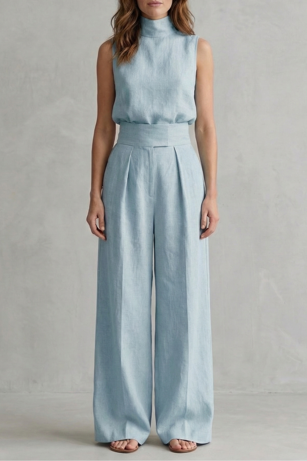 Women's Wide Leg Trouser Set – The Winifrine, view 7