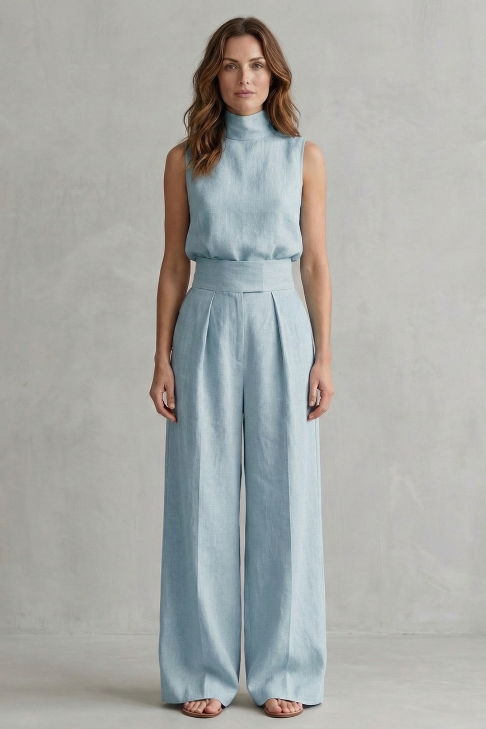 Women's Wide Leg Trouser Set – The Winifrine, view 8
