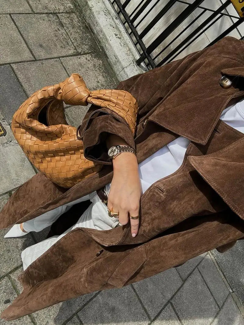 Women's Belted Trench Coat UK – waist-defining classic, view 4