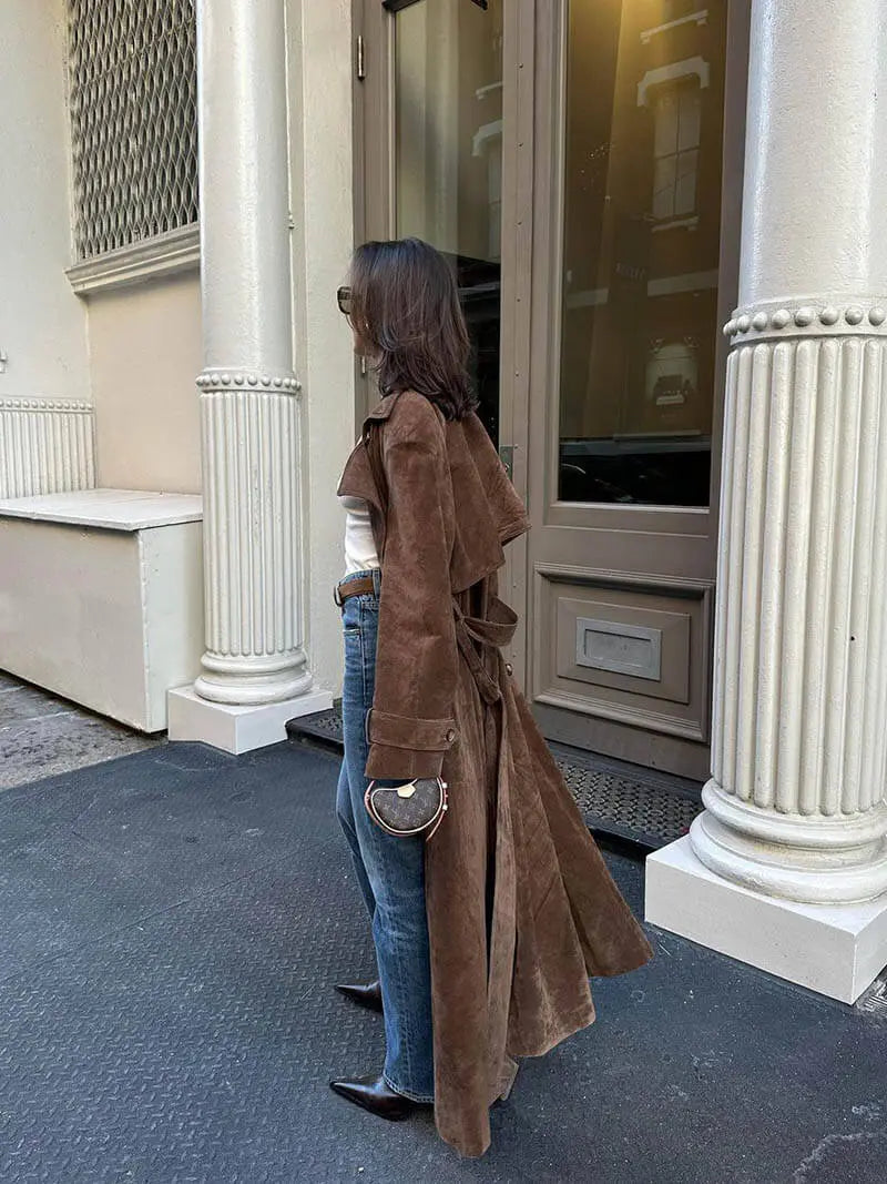 Women's Belted Trench Coat UK – waist-defining classic, view 5