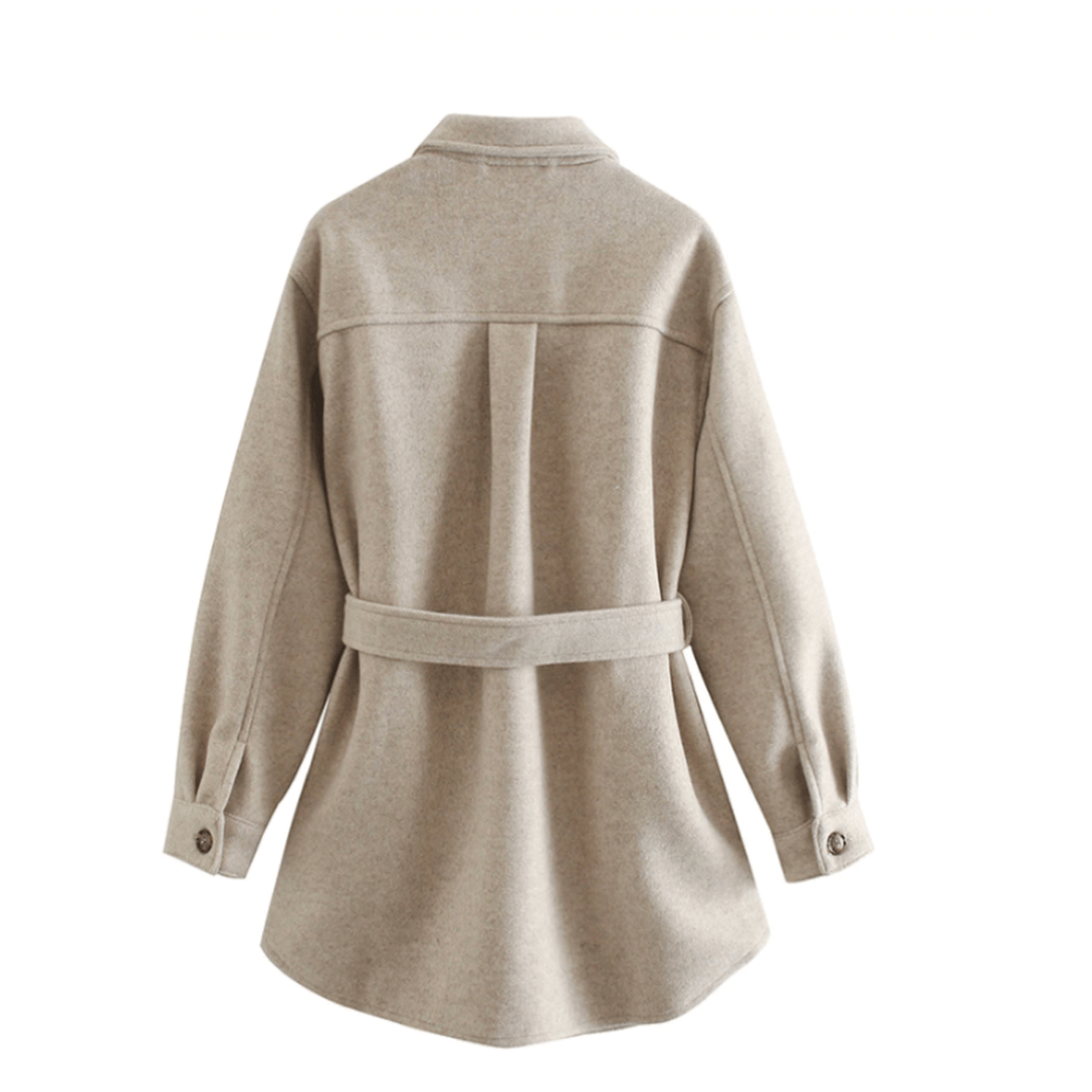 Women's Short Belted Coat UK – elegant fit, view 2