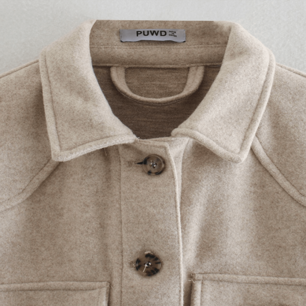 Women's Short Belted Coat UK – elegant fit, view 3