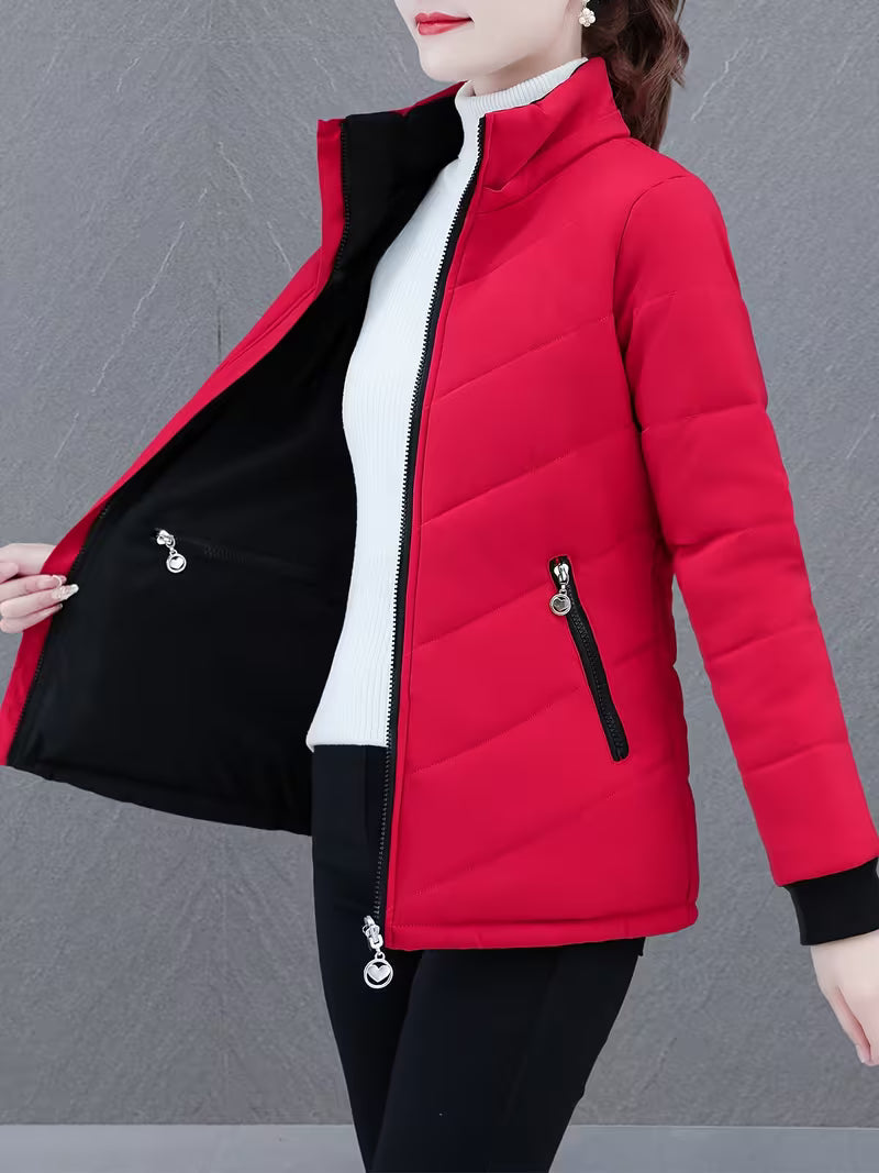 Women's Reversible Quilted Jacket UK – flexible hooded layer, view 9
