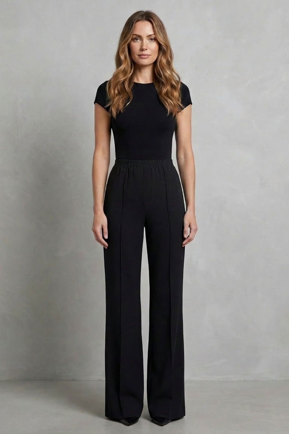 Women's high waist trousers – The Roselind by Huna – view 2