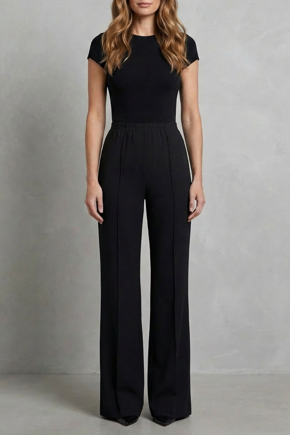 Women's high waist trousers – The Roselind by Huna – view 1