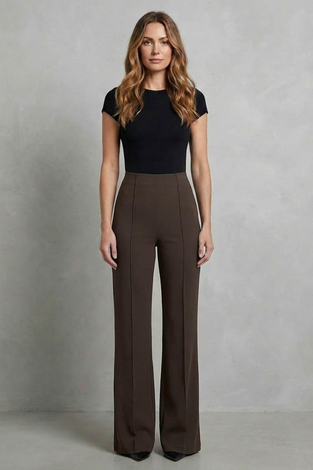 Women's high waist trousers – The Roselind by Huna – view 8
