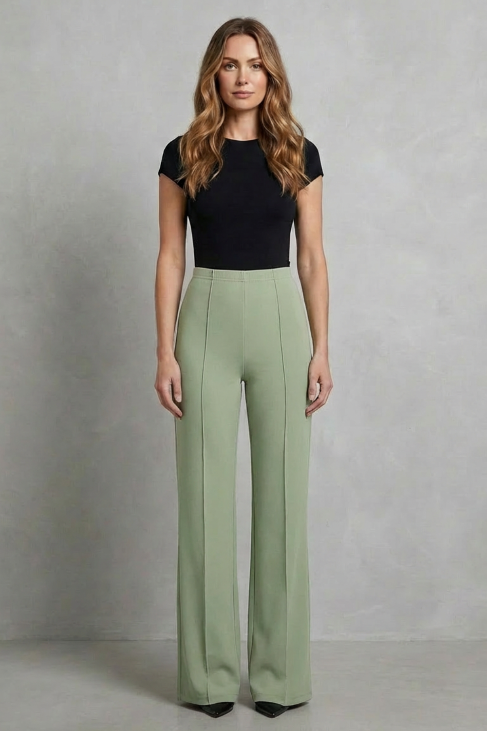 Women's high waist trousers – The Roselind by Huna – view 10
