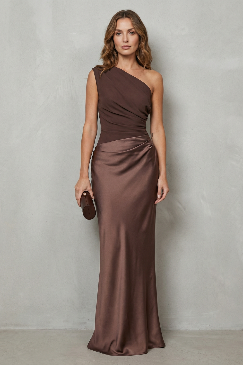 Women's satin evening dress – The Celestine by Huna – view 2