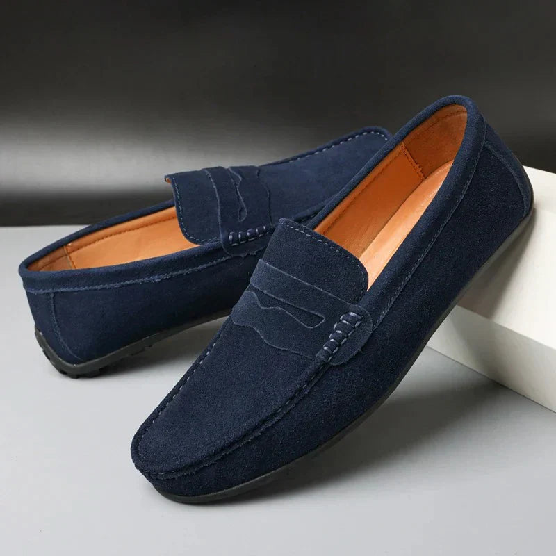 Women's Suede Loafers UK – classic slip on, view 1