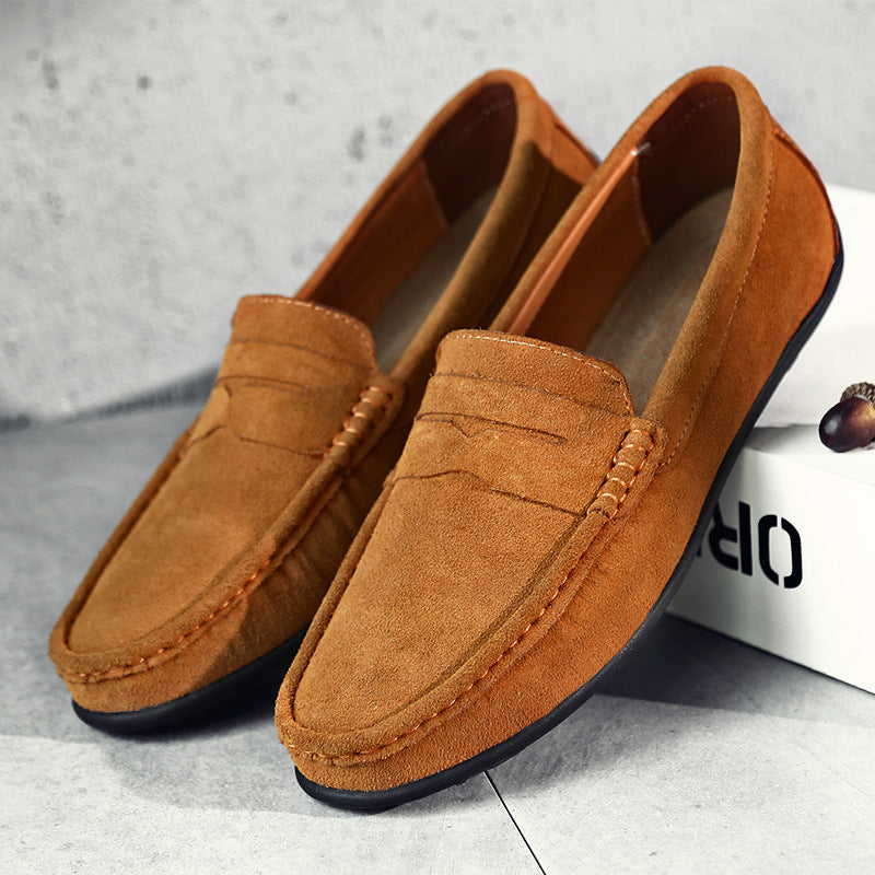 Women's Suede Loafers – cushioned slip-on, view 9 | The Galatea | Huna