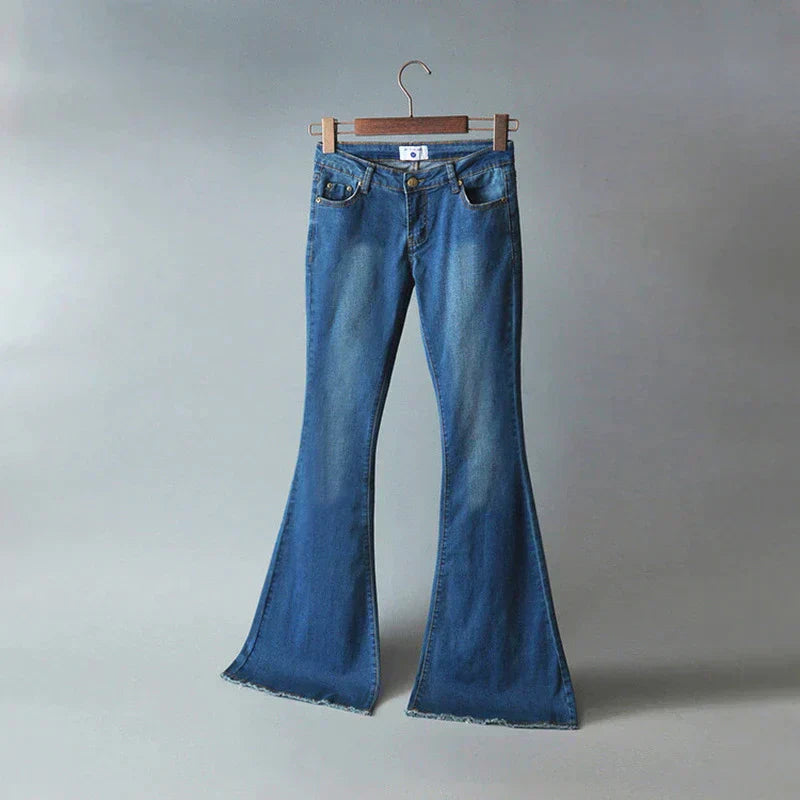 Women's Flared Jeans UK – vintage wash, view 1