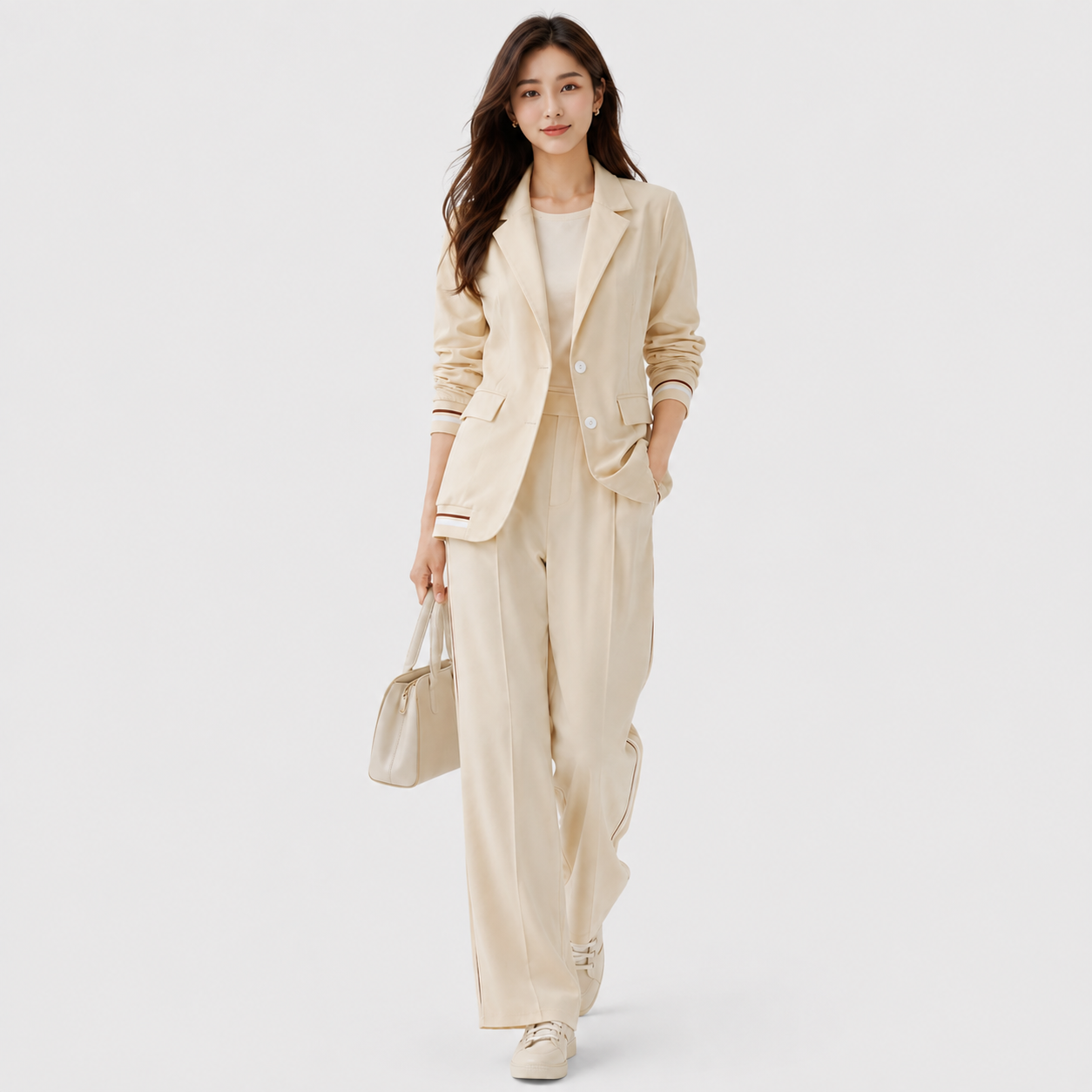 Women's Blazer and Trouser Set for Work and Formal Events 0