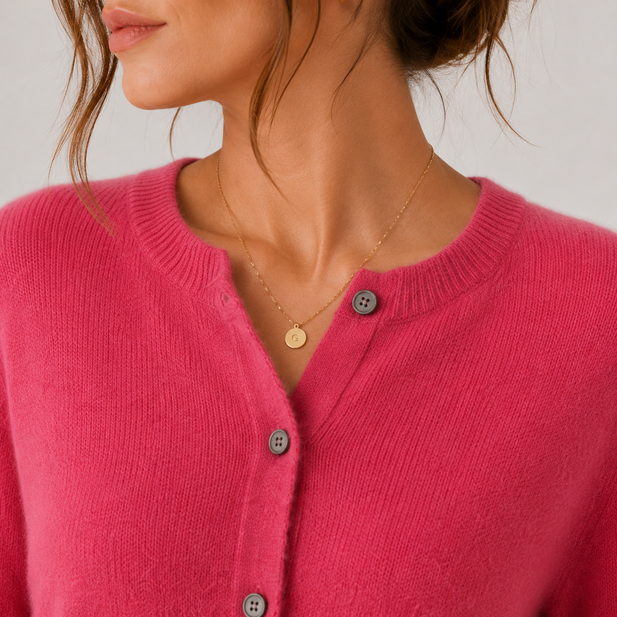 Women's Cashmere Look Cardigan Soft Button Front Knit Sweater 2