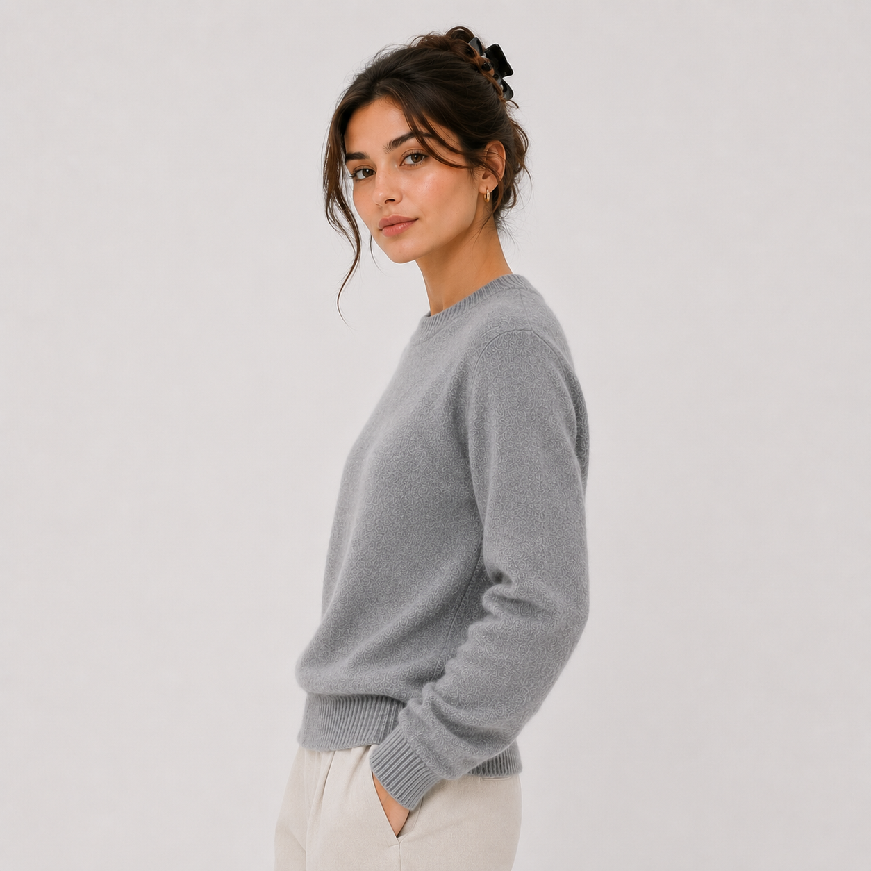Women's Classic Cashmere Look Sweater Lightweight Warm Knitwear 1