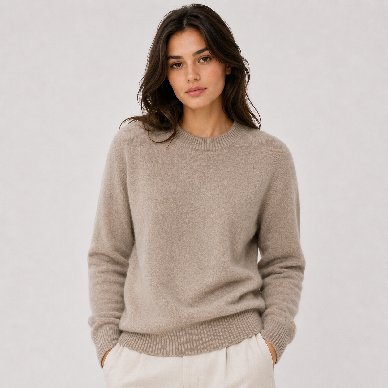Women's Classic Cashmere Look Sweater Lightweight Warm Knitwear 5