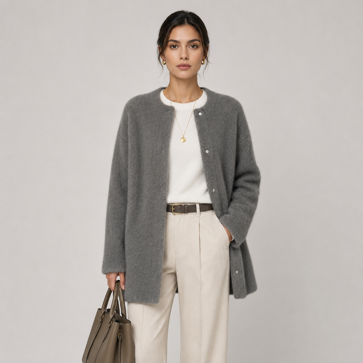 Women's Classic Knit Cardigan Refined Warm Heritage Style 4