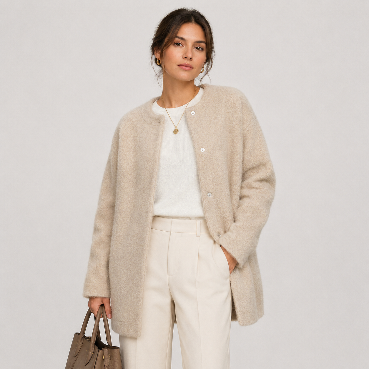 Women's Classic Knit Cardigan Refined Warm Heritage Style 7