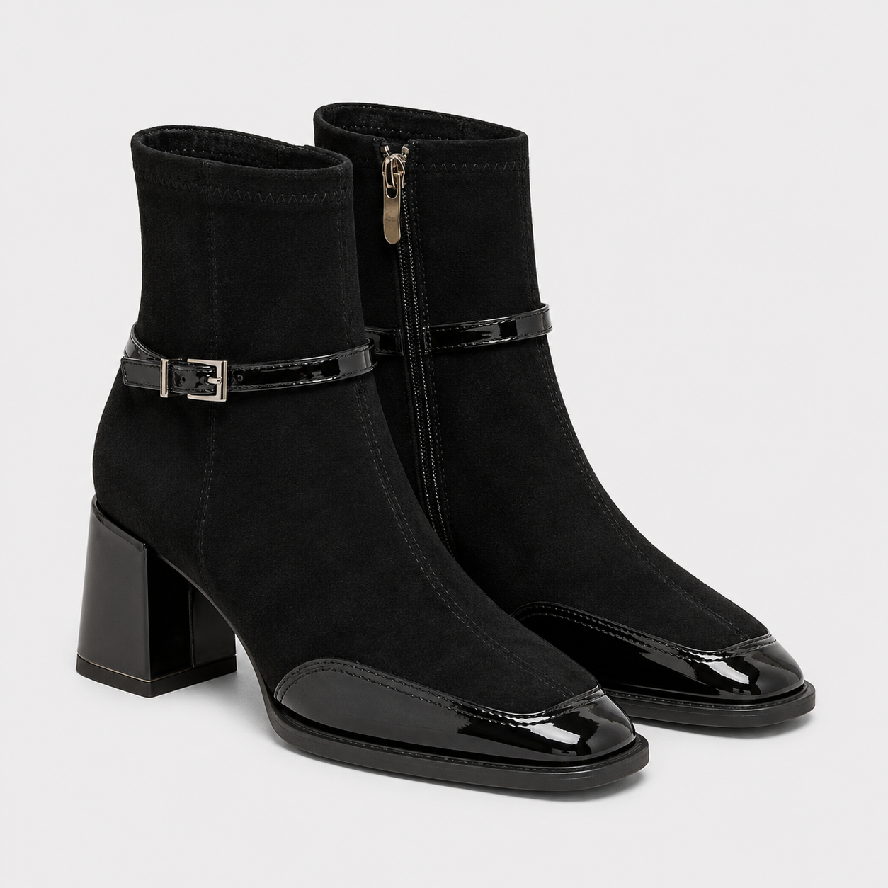 Women's Comfortable Leather Looking Ankle Boots for Work and Casual Wear 5