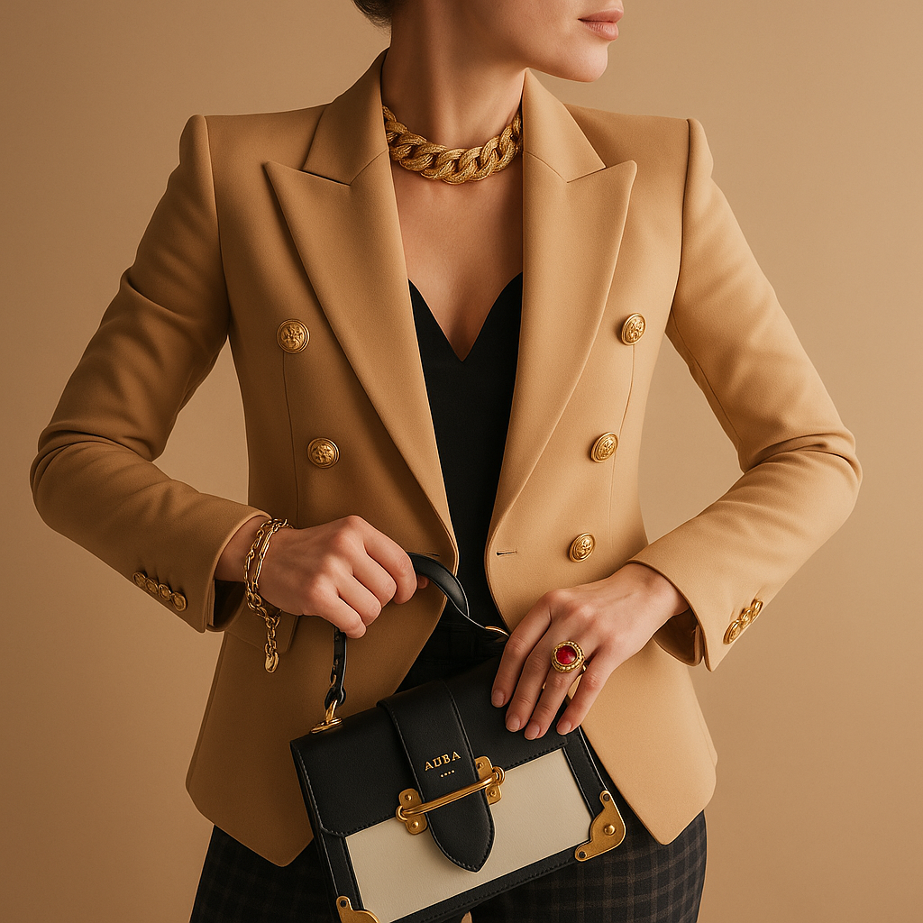 Women's Elegant Blazer UK – Long Tailored Outerwear | The Halcyon | Huna