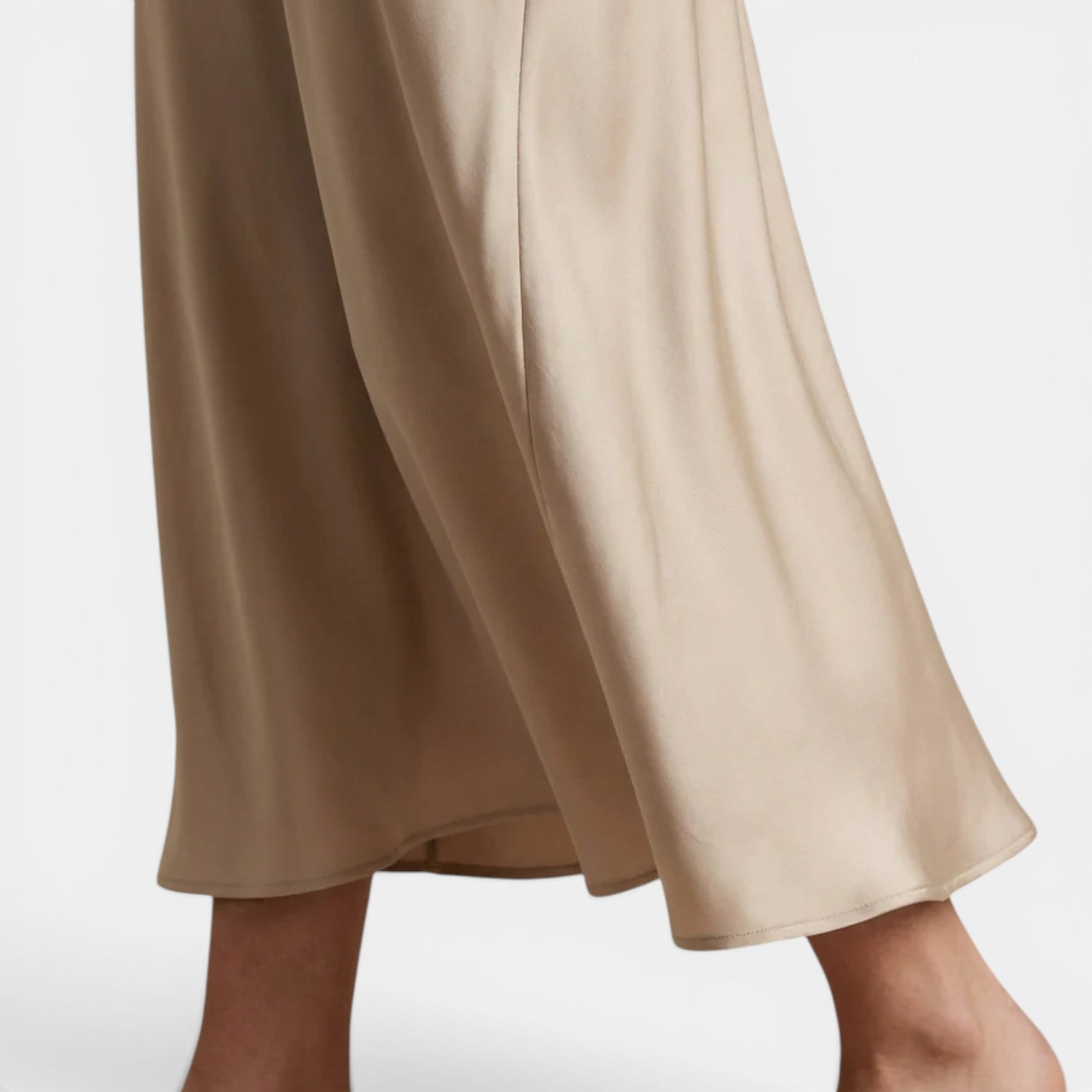 Women’s High Waist Silk Midi Skirt 2