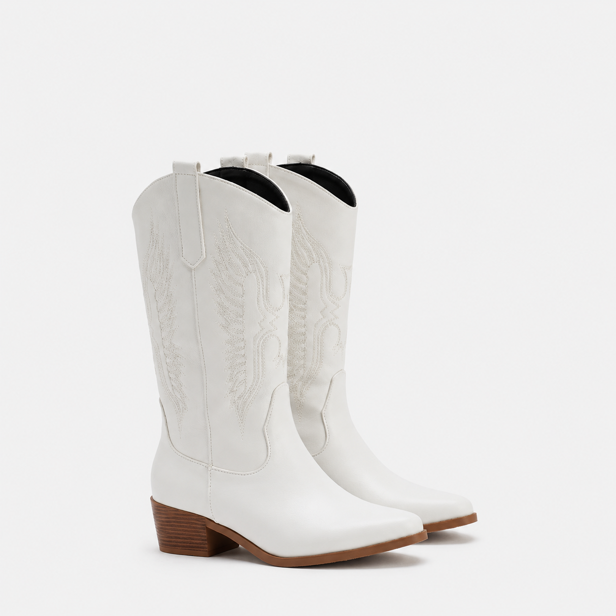 Women's Leather Cowboy Boots Ergonomic Comfort Western Style 0