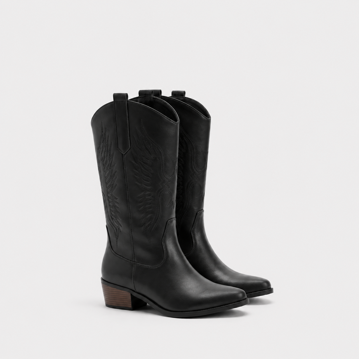 Women's Leather Cowboy Boots Ergonomic Comfort Western Style 5