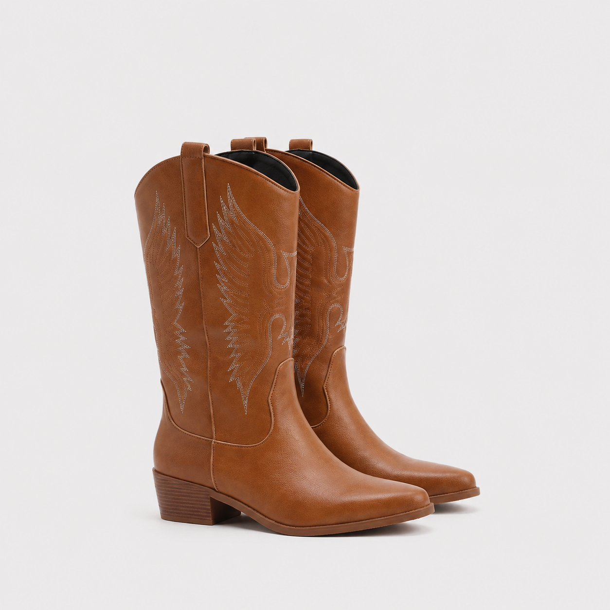 Women's Leather Cowboy Boots Ergonomic Comfort Western Style 6