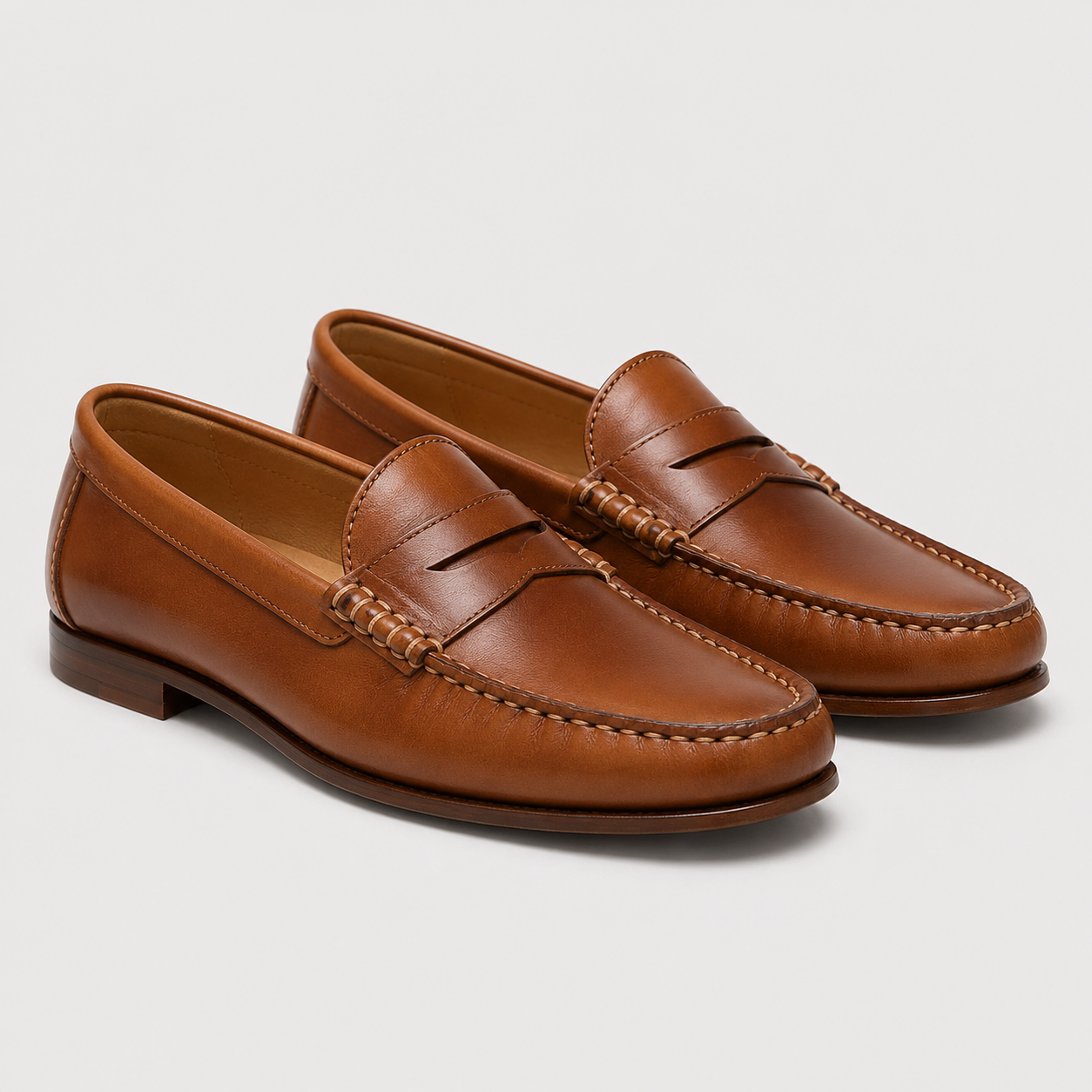 Women's Leather Loafers Comfortable Slip-On Walking Shoes 0