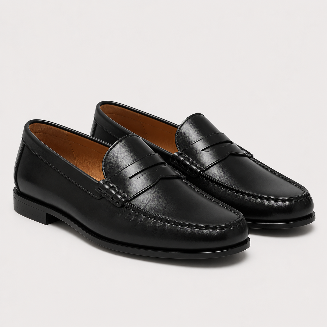 Women's Leather Loafers Comfortable Slip-On Walking Shoes 5