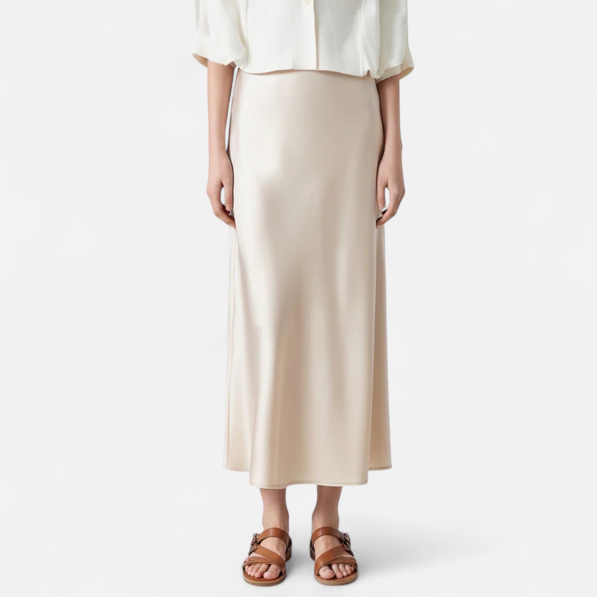 Women's Old Money Silk Skirt 0