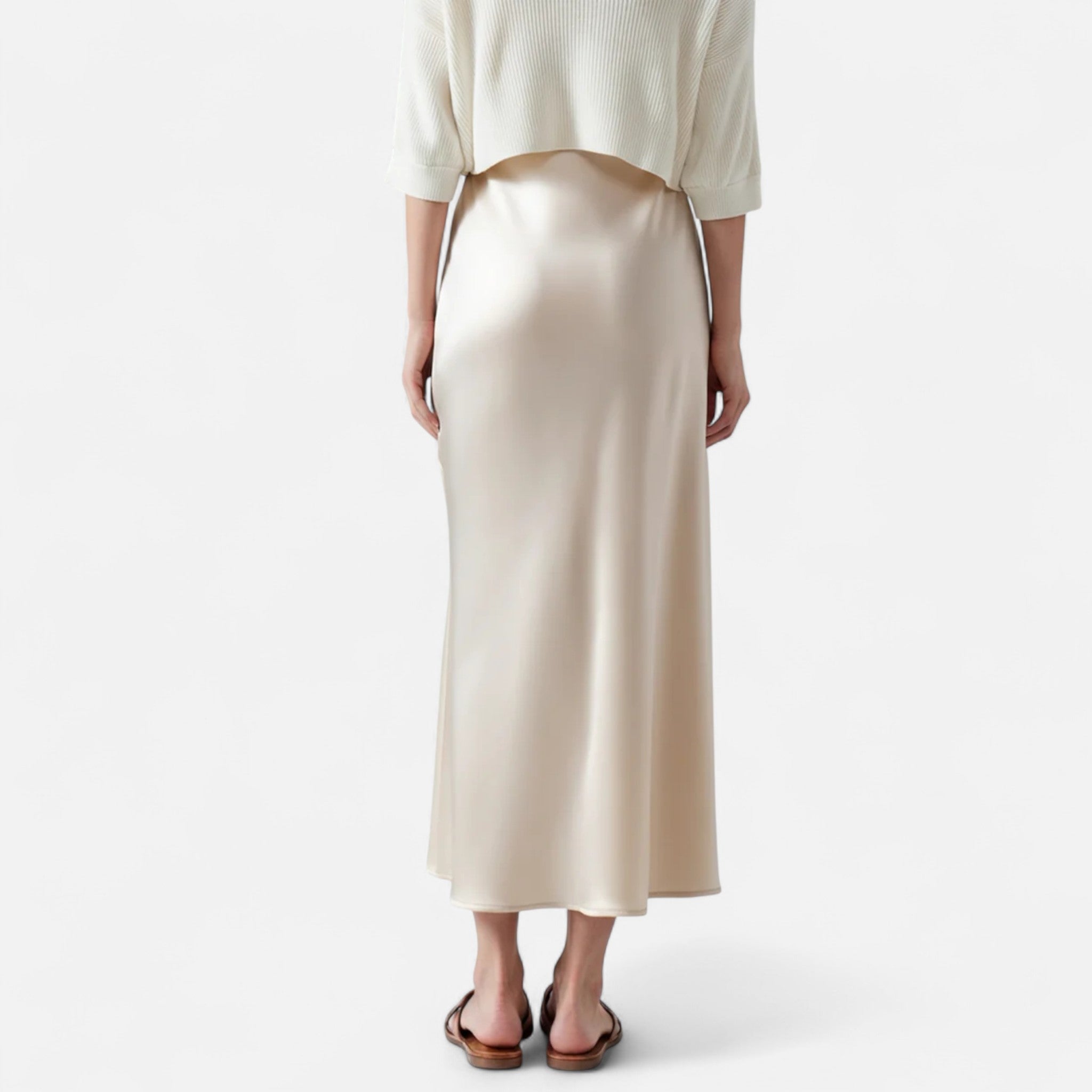 Women's Old Money Silk Skirt 1