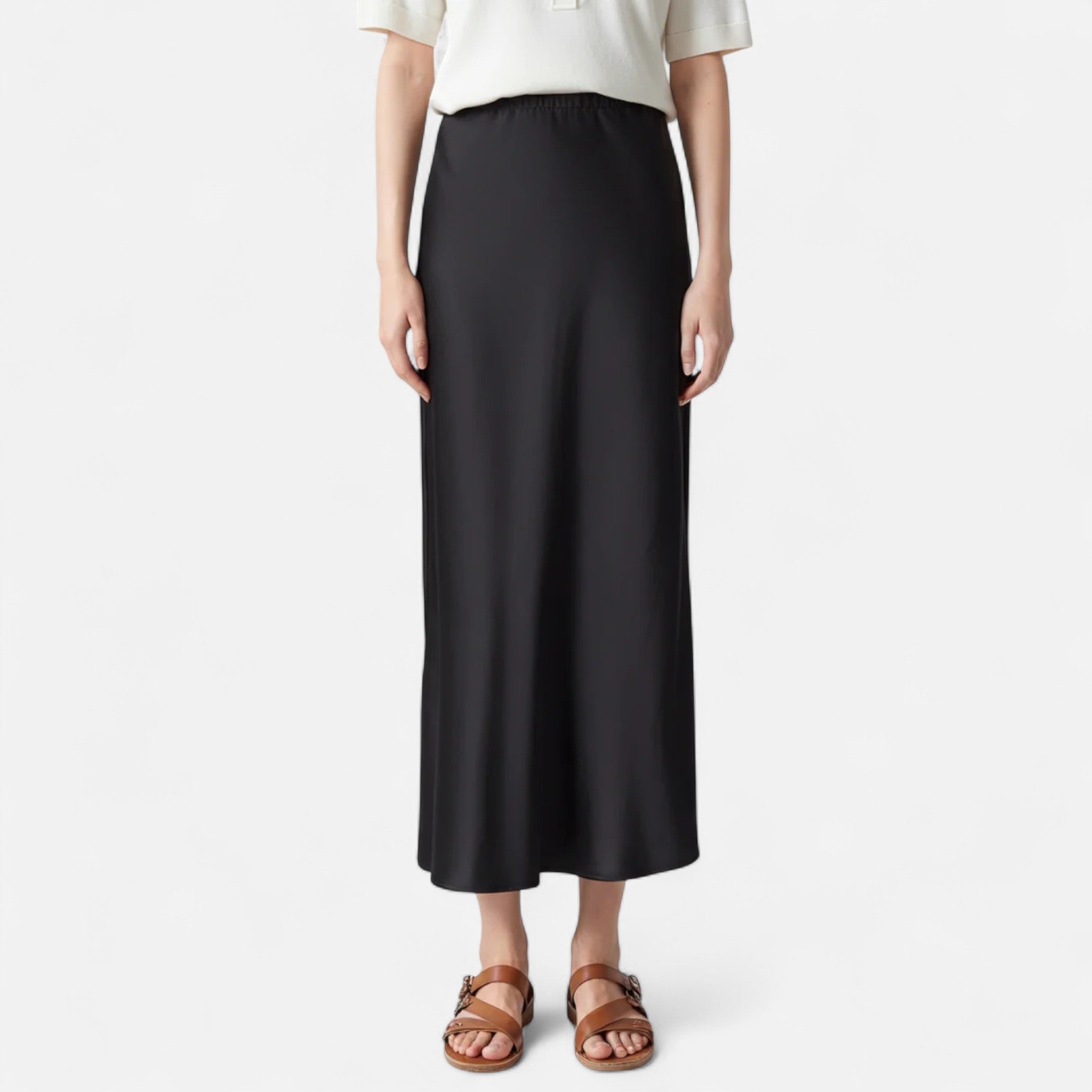 Women's Old Money Silk Skirt 6