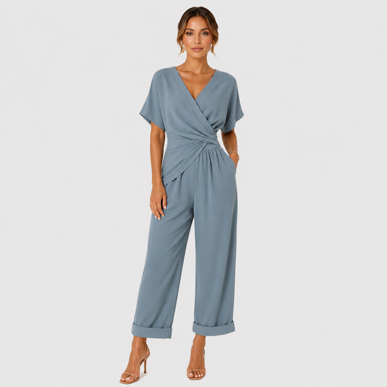Women's Premium Jumpsuit Relaxed Fit Vacation Outfit 0