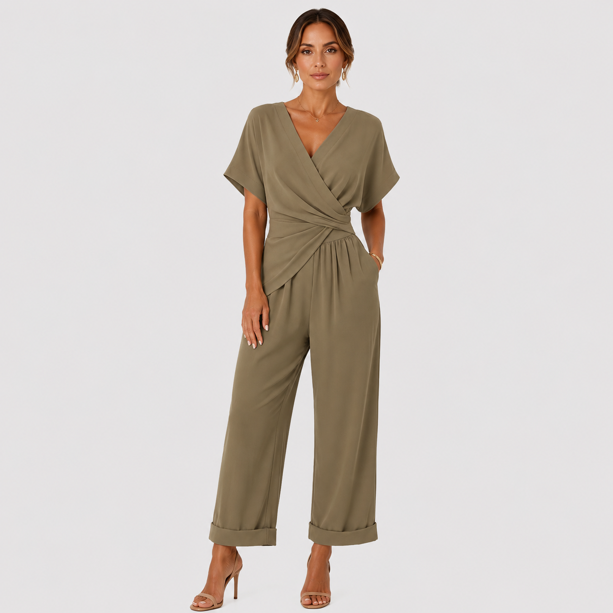 Women's Premium Jumpsuit Relaxed Fit Vacation Outfit 4