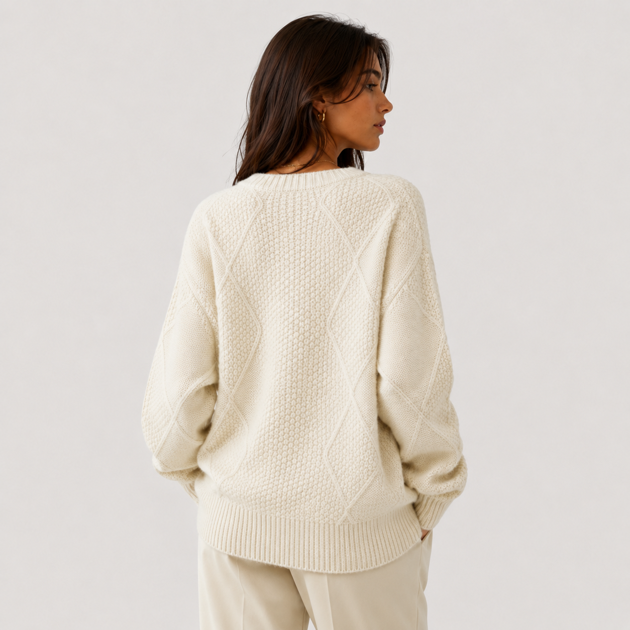 Women's Premium Knit Cardigan Cozy Long Sleeve Button Sweater 3