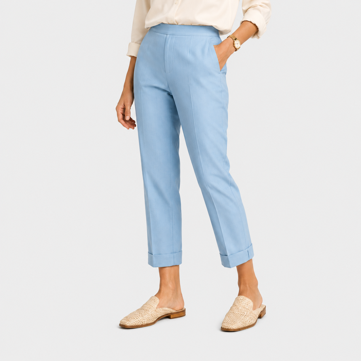 Women's Premium Wide Leg Pants Comfortable Relaxed Fit 0